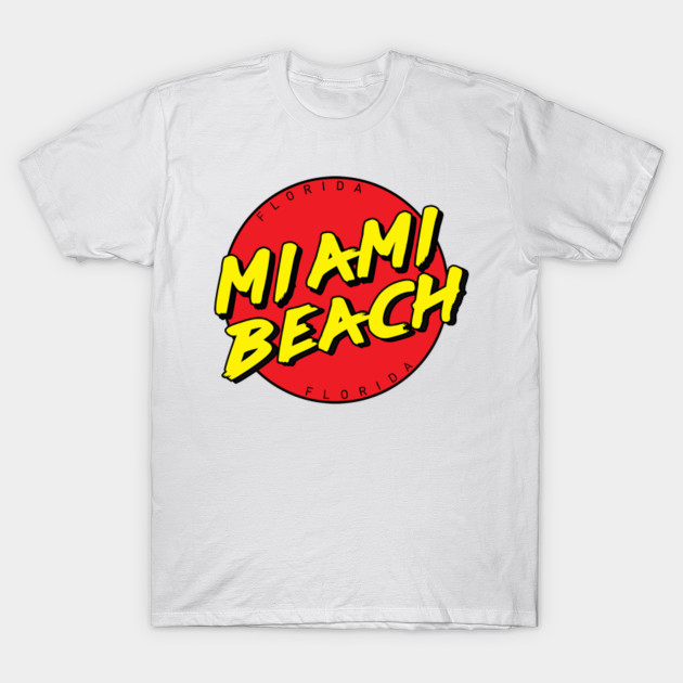 Miami Beach Florida Retro T-Shirt-TOZ